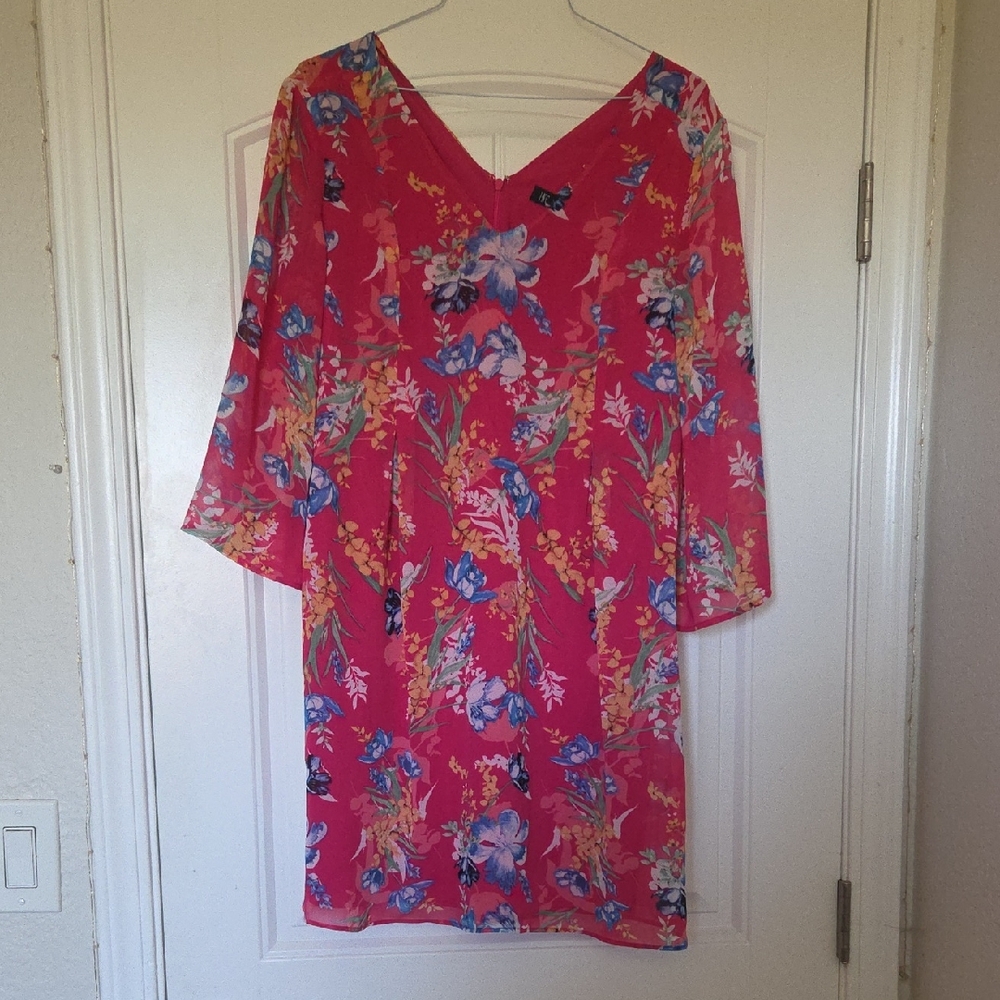 INC International Concepts Pink Floral Dress